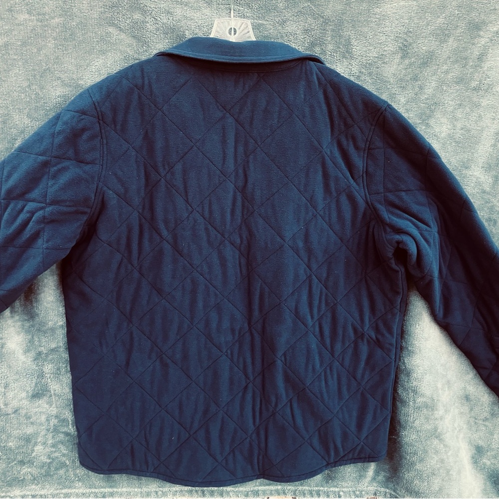Men's Free Country Quilted Navy Shirt Jacket Size XL Pockets Snaps NWT - Picture 2 of 9